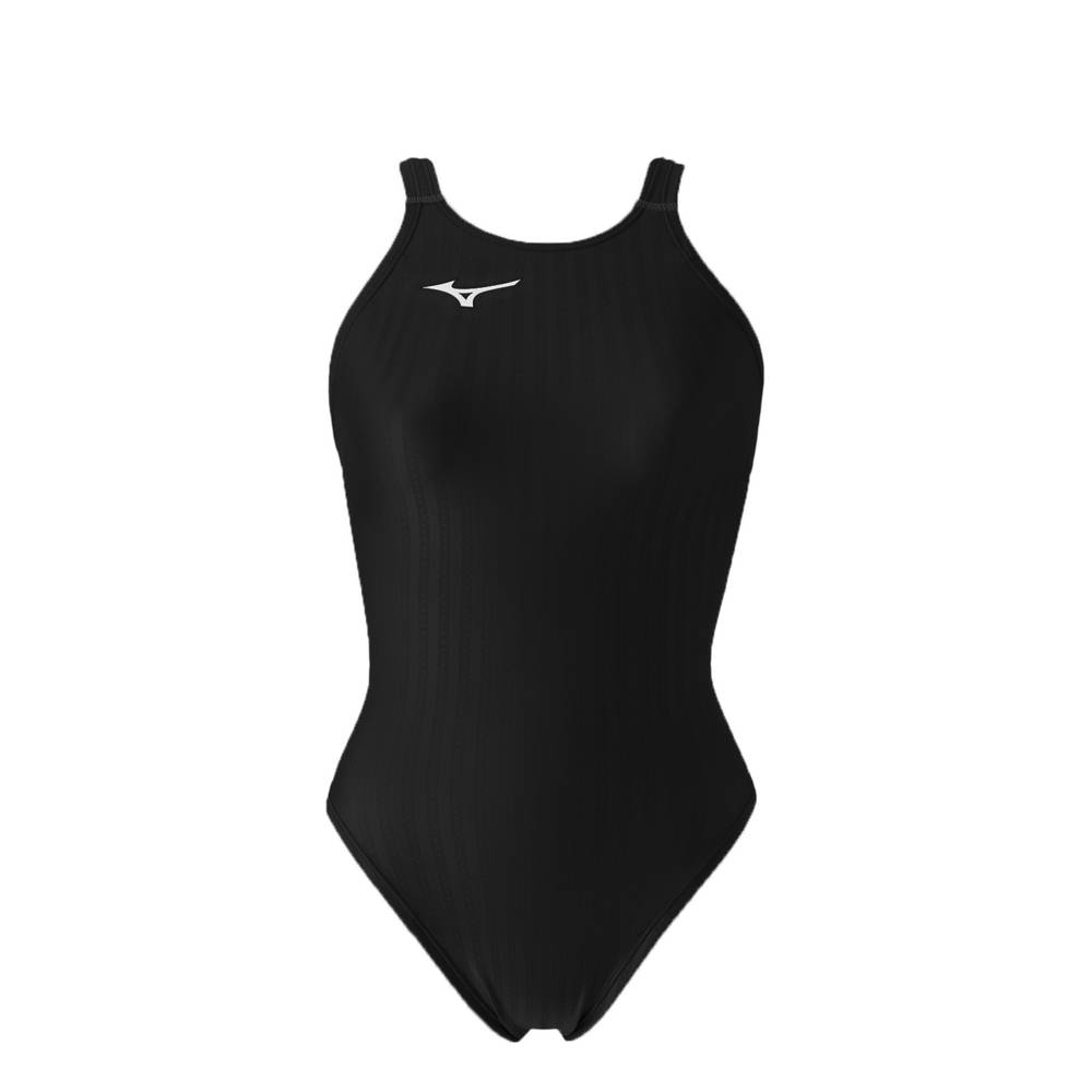 Mizuno Women's Stream Ace Thick Strap Swimsuit Black (570038-EVF)